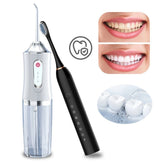 Kit Escova Elétrica + Irrigador Bucal 2 em 1 – Limpeza Completa, USB Recarregável
