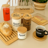 Kit Café em Bambu – 08 Peças + Brinde Especial (06 Xícaras)