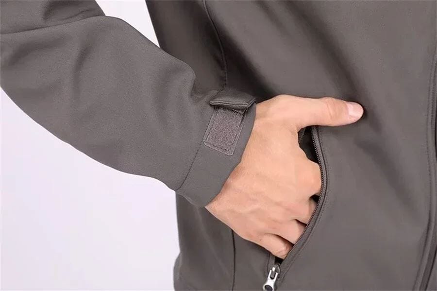 Conjunto Jaqueta Impermeável Militar com Proteção UV + Calça de Pesca Tática